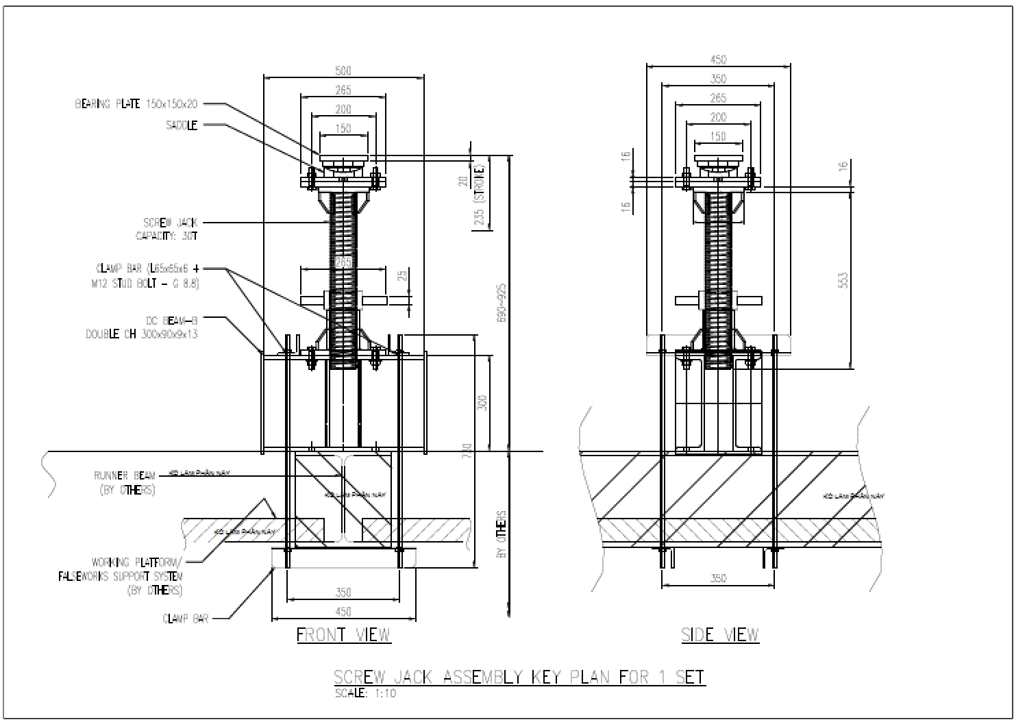 Bản vẽ tổng thể hệ kích ren